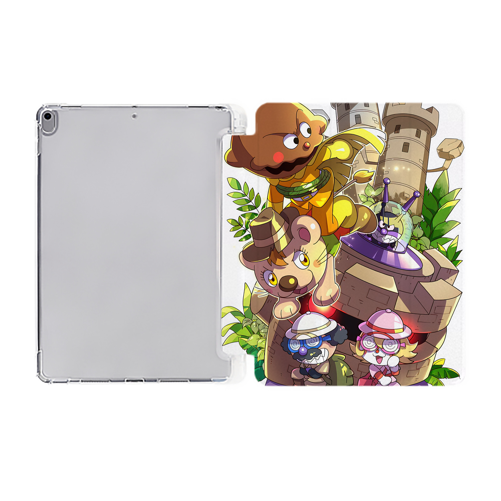 （画像用） アンパンマン Anpanman IPad ケース ペン収納付き 三つ折りスタンド PUレザー×シリコン 対応機種9.5/10.5/10.9インチ